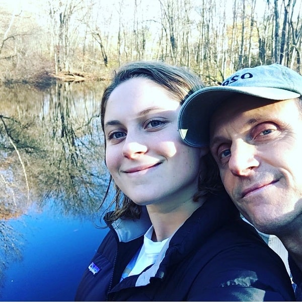 A picture of Tony Goldwyn with his younger daughter, Tess Frances Goldwyn.